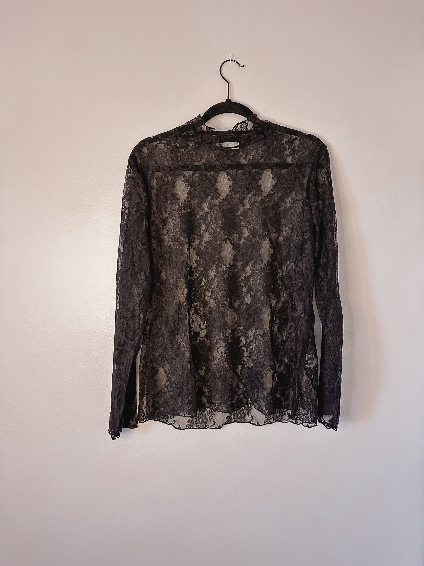 Black Lace Top - Plus