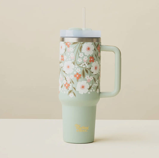 Floral Haven Sage Tumbler