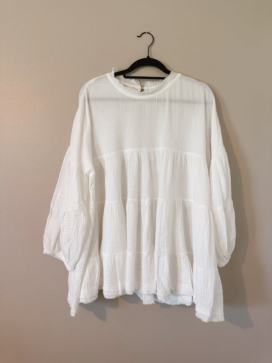 Oversized Vintage Edge Mineral Washed Top